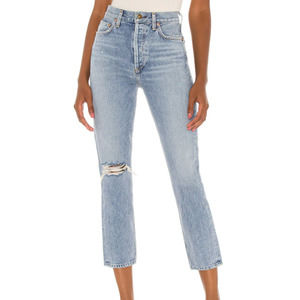 Agolde Riley High Rise Straight Crop - Size 23